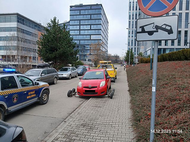 Odholowanie auta za złe parkowanie